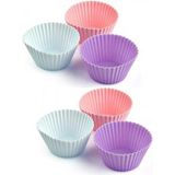 Mikasso Silikon Kek Kalıbı Muffin 6lı 29931S Silikon Altın