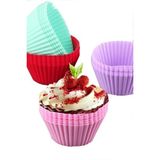 Mikasso Silikon Muffin ve Kek Kalıbı Konik 6 Lı Silikon Beyaz