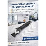 Mikasso Silikon Sökme Uygulama Seti Derz Kazıyıcı, Fayans Temizleyici, Çok Amaçlı Ev Tamir Aparatı Siyah