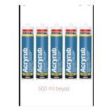 Mikasso Silikonize Mastik 500gr Beyaz 5 Adet