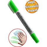 Mikasso Silinebilir Tebeşir Işaretleyici Yeşil Kalem Metal Plastik Cam Ahşap Yüzey Yağlı Boya Uç Renkli Tebe - Çok Renkli