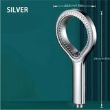 Mikasso Silver Yüksek Basınçlı Kaliteli Lüx Şık Duş Başlığı Gri Plastik