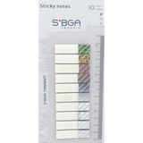 Mikasso Simli Parlak Postit Post-It Post It. Kitap Ayracı Ayraç Plastik Postit Sticker Not Kağıdı 200 Yaprak - Çok Renkli