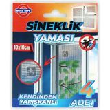Mikasso Sineklik Yaması Sineklik Tamir Bantı Kendinden Yapışkanlı 10X10CM 4AD X2 Paket
