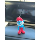 Mikasso Şirin Baba Mini Boy Araba Süsü - Dikiz Ayna Süsü Torpido Süsü - Çok Renkli