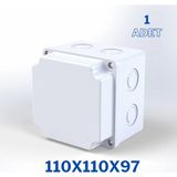 Mikasso Sıva Üstü Kare Buat Kutu 110X110X97 - 1 Adet - Çok Renkli