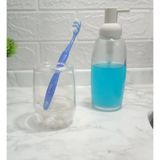 Mikasso Sıvı Sabunluk ve Diş Fırçalık Ikili Banyo Seti Boncuklu Çelik Beyaz - Çok Renkli