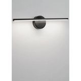 Mikasso Siyah 50CM Beyaz Işık LED Aplik - Banyo, Ayna ve Tablo Aydınlatması Alüminyum Beyaz - Çok Renkli