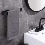 Mikasso Siyah Banyo Askısı Kaliteli Paslanmaz Çelik, Havluluk, Kağıt Peçetelik - Pratik Yapışkanlı Tasarım S - Çok Renkli