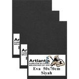 Mikasso Siyah Eva 50X70 cm 3 Adet Eva Süngeri Okul Kreş Anasınıfı Elişi Etkinlikleri - Çok Renkli