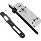 Mikasso Siyah Wc Kapı Kilidi 40 mm / 40X23MM Metal