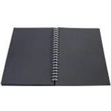 Mikasso Siyah Yapraklı Defter 17X20 A5 Boyutunda 40 Yaprak Side Sert Spiralli Çizgisiz 40 Yaprak Orta Boy Be - Çok Renkli