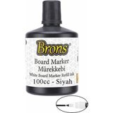 Mikasso Siyah Yazı Tahta Kalem Mürekkebi 100ML 1 Adet Brons Tahta Kalemi Mürekkebi Kolay Silinebilir 100GR O - Çok Renkli