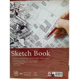 Mikasso Sketch Book A4 Eskiz Defteri Karton Spiralli Çizgisiz 50 Yaprak Büyük Boy Gri Resim Defterleri A4 - Çok Renkli