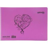 Mikasso Sketch Spiralli 25X35 30 Yaprak Resim Defteri UC30020 / Karton Spiralli Çizgisiz Büyük Boy Beyaz Re - Çok Renkli