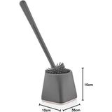 Mikasso Slh Shop Ororitoli Silikon Klozet Wc Tuvalet Fırçası Gri Kare 558721 Belirtilmemiş Şeffaf - Çok Renkli