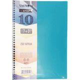 Mikasso Smart 250 Yaprak Spiralli Plastik A4 Ayraçlı Defter 7+3 Yumuşak Spiralli Büyük Boy Çok Renkli Okul D