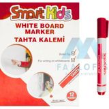 Mikasso Smart Kids Tahta Kalemi 12'li Kutu Renkli Tebeşir Kırmızı - Çok Renkli