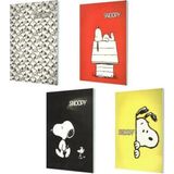 Mikasso Snopy Pp Kapak 18.5X26 40 Yaprak Çizgili Defter Karton Düz Çizgili 40 Yaprak Orta Boy Çok Renkli Oku