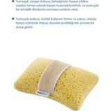 Mikasso Soft Lastikli Bebek Yıkama Banyo Süngeri Sarı - Çok Renkli