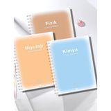 Mikasso Soft Lise Sayısal Okul Defter Seti 70 Yaprak 18X25CM Sert Kapak Spiralli Derse Özel Okul Defterleri - Çok Renkli