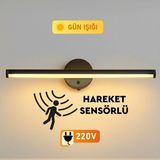 Mikasso Sök-Tak Günışığı Yapışkanlı Sensörlü Elektrikli LED Aplik 38CM - 220V Metal Sarı - Çok Renkli