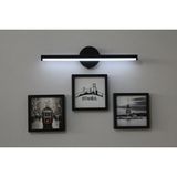 Mikasso Sök Tak Kare Çerçeve Siyah Kendinden Resimli ve Yapışkanlı Pilli Beyaz Aplik Lamba 4 Lü Set 14X14 Pl - Çok Renkli