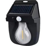 Mikasso Solar Güneş Enerjili Ampul LED Bahçe Aydınlatması Hareket Sensörlü Su Geçirmez Duvar Lambası TR-966 - Çok Renkli