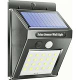 Mikasso Solar Sensörlü Güneş Enerjisi Duvar Tipi 20 Ledli LED Aplik Plastik Beyaz - Çok Renkli