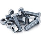 Mikasso Somunlu Civata / Civata 6 x 50 Mm. Somunları ile Birlikte/ 10 Nu. Anahtara Göre ( 25 Adet )