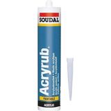 Mikasso Soudal Silikonize Mastik, Acryrub Dolgu Mastiği Beyaz 450 ml