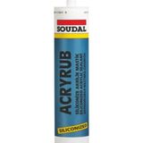 Mikasso Soudal Silikonize Mastik Beyaz 500gr Soudal Acryrub Silikonize Mastik