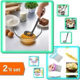 Mikasso Spiral Çırpıcı Plastik Çırpma Aparatı + Pratik Kolay Patates Meyve Sebze Dilimleyici - 2li Set H8E7W