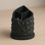 Mikasso Spiral Dağ Temalı 3 Bölmeli Kalemlik – 3D Baskı Tasarım | Pla Plastik Siyah - Çok Renkli