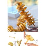 Mikasso Spiral Patates Dilimleyici Aparat Çubukta Patates Cips Yapma Plastik