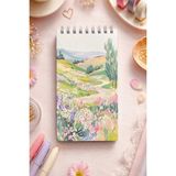 Mikasso Spiralli 4 Bölmeli Küçük Bloknot / 10X19CM / Yapılacaklar Listesi, Haftalık Planlayıcı, Not Defteri - Çok Renkli