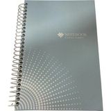 Mikasso Spiralli Defter Çizgili 17X24 Pastel Kapak 100 Sayfa Sert Spiralli Çizgili 100 Yaprak Orta Boy Mavi - Çok Renkli