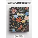 Mikasso Spiralli Kalın Kapaklı Noktalı Defter, A5 Boyutunda 80 Yaprak 160 Sayfa, Noktalı Defter Sert Spirall - Çok Renkli
