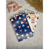 Mikasso Spiralli Okul Defteri 13,5X20 cm 40 Yaprak 4'lü Set - Çizgili Defter Karton Spiralli Çizgili Orta Bo - Çok Renkli