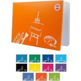 Mikasso Spiralli Plastik Kapak 25X35 30 Yaprak Resim Defteri 63-152 Yumuşak Spiralli Çizgisiz Orta Boy Beyaz - Çok Renkli
