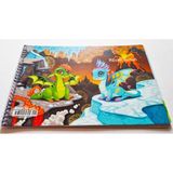 Mikasso Spiralli Resim Defteri 15 Yaprak Karton Kapak Noteche 17X24CM Karton Spiralli Çizgisiz Küçük Boy Hak - Çok Renkli