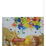 Mikasso Spiralli Resim Defteri - 35X50 Karton Spiralli Çizgisiz Büyük Boy Turuncu Resim Defterleri A4 15 Yap - Çok Renkli