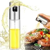Mikasso Sprey Cam Şişe Zeytinyağı Sirke Yağ Püskürtücü Yağdanlık 100 ml Çelik