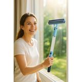 Mikasso Spreyli Çekçekli Camsil & Fırça Aparatı - Çok Fonksiyonlu Cam Temizleyici Set Cn