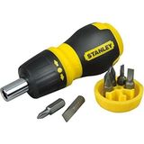 Mikasso ST066358 Topaç Tornavida Seti, 6 Parça Cırcırlı, Ph1 Ph2 Pz1 Pz2 4.5mmdüz 6mmdüz - Çok Renkli