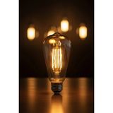 Mikasso St6 LED Filament Ampul 6W 2700K Amber Cam – Sarı Işık – 600 Lümen