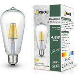 Mikasso STB64 4.8W E27 LED Ampul Clear Beyaz Işık 600LM
