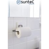 Mikasso Stıcker Yapışkanlı Yedekli Tuvalet Kağıtlığı, Banyo Düzenleyici, Tuvalet Kağıdı Siyah Metal Siyah - Çok Renkli