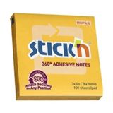 Mikasso Stıckn 76X76 Altın 360° Yapışkanlı Notluk 100 Yp. Yapışkanlı Not Kağıdı - Çok Renkli