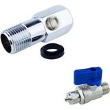 Mikasso Su Arıtma Cihazı 1/2 Yarım Parmak Hat Alma ve Küresel Vana 2'li Set Filtre Set - Çok Renkli